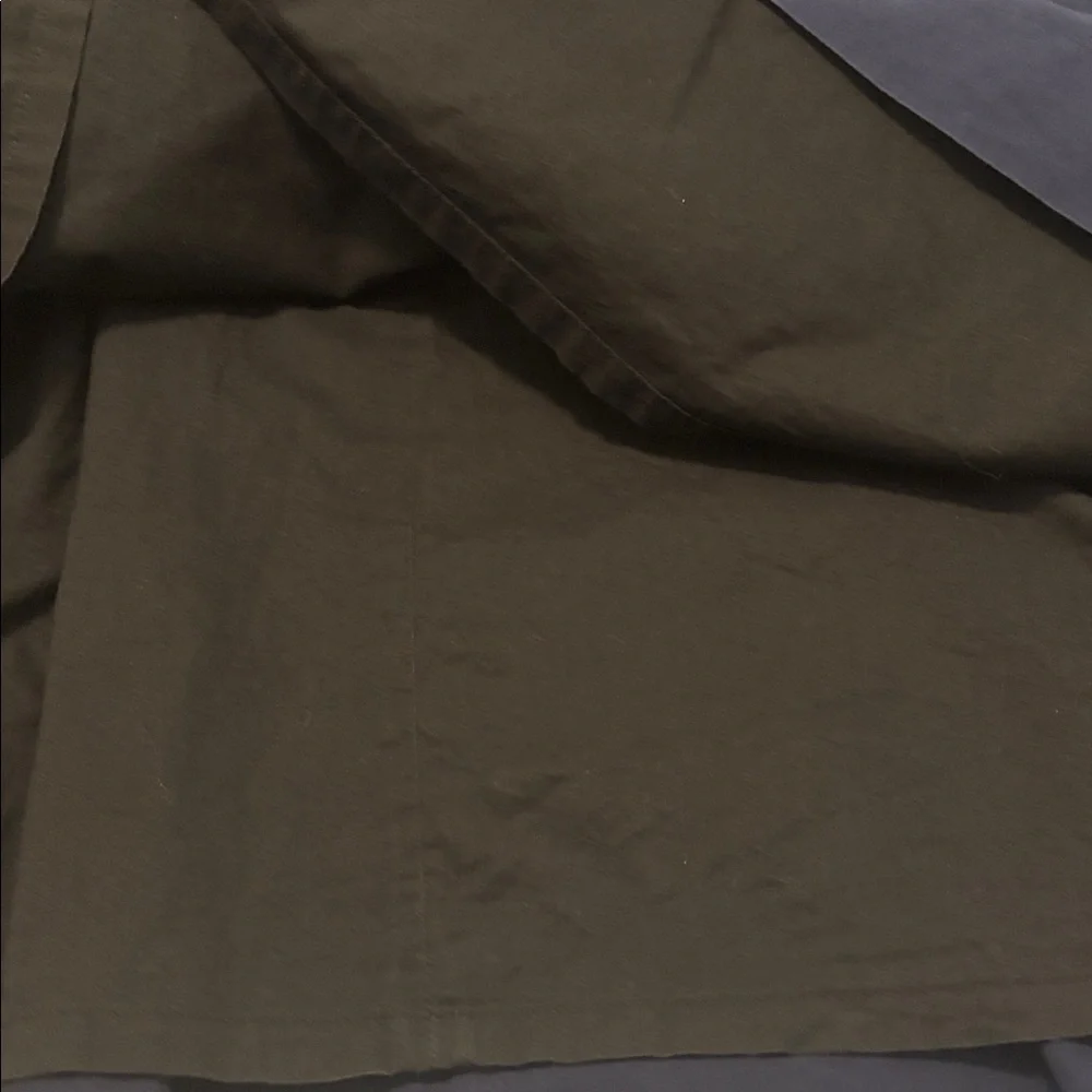 LL Bean Signature Navy Poplin Dress SZ 16 100% Cotton fit & flare lined midi - Picture 9 of 14